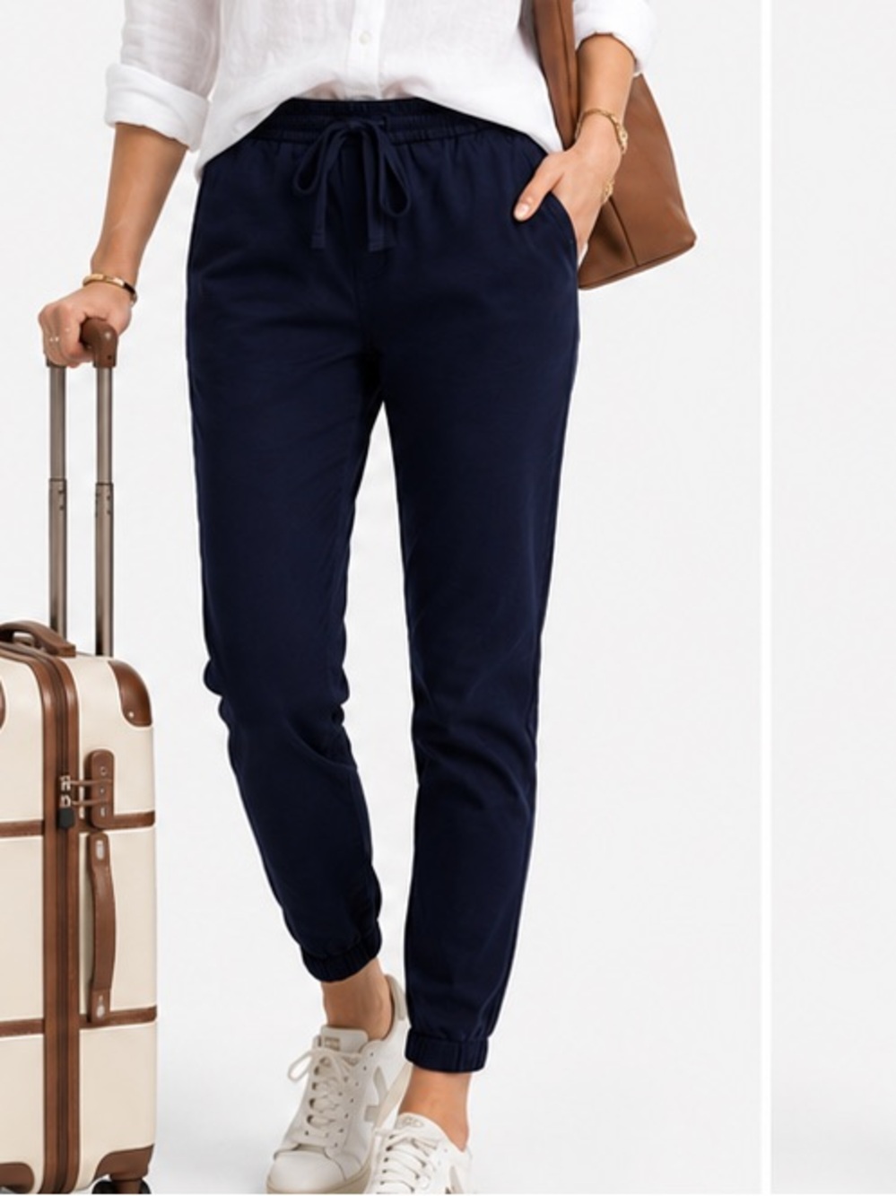 J. Crew Navy Drawstring Ankle Pants